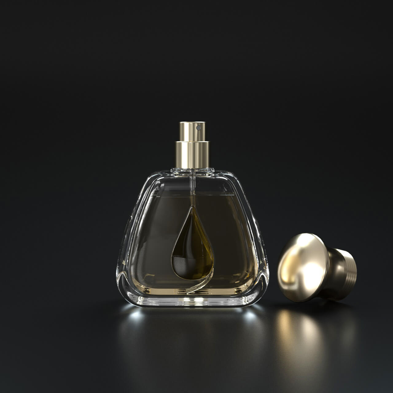 Drop shape perfume bottle (1)