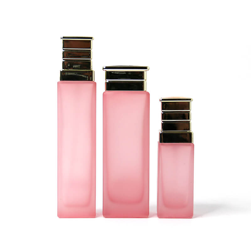 Pink cosmetic bottle set (5)