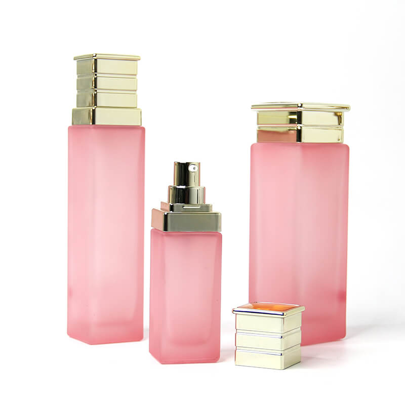 Pink cosmetic bottle set (6)