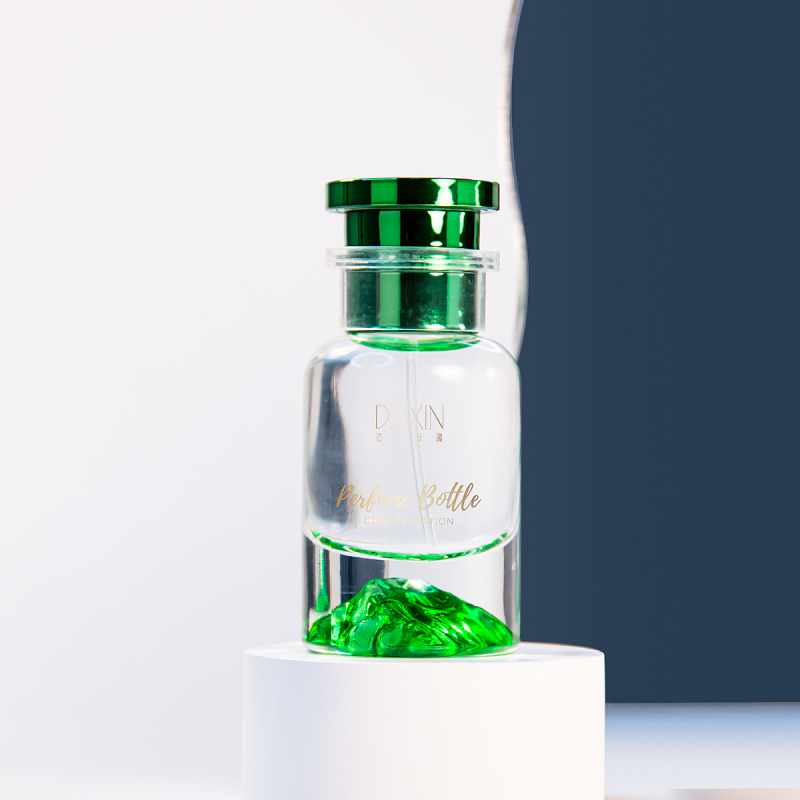 green perfume glass bottle (2)