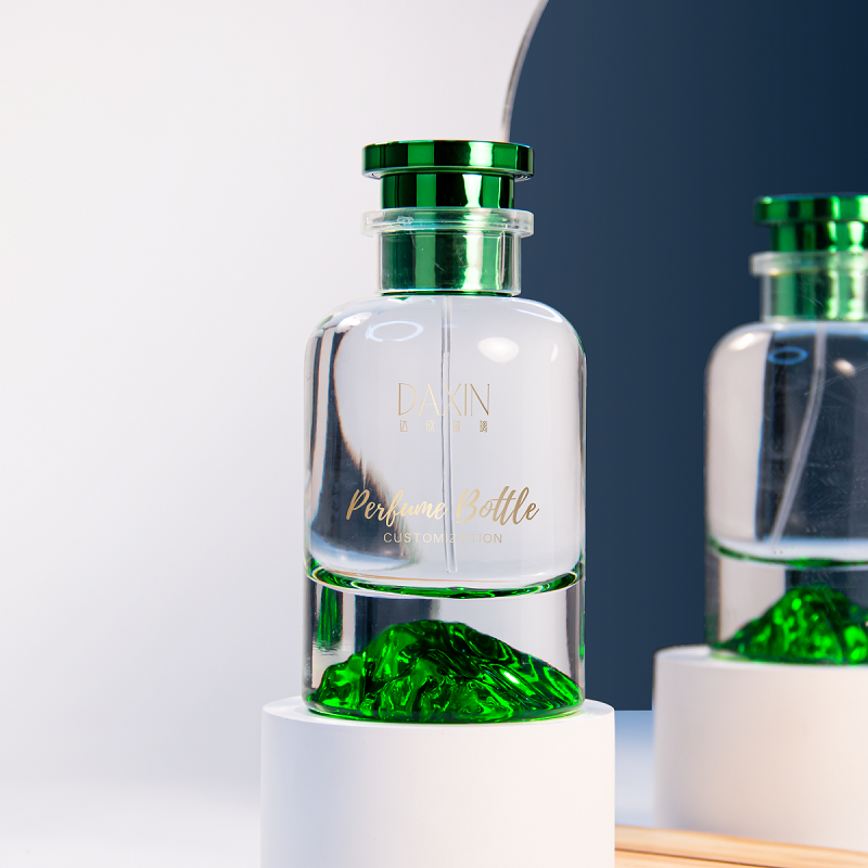 green perfume glass bottle (4)