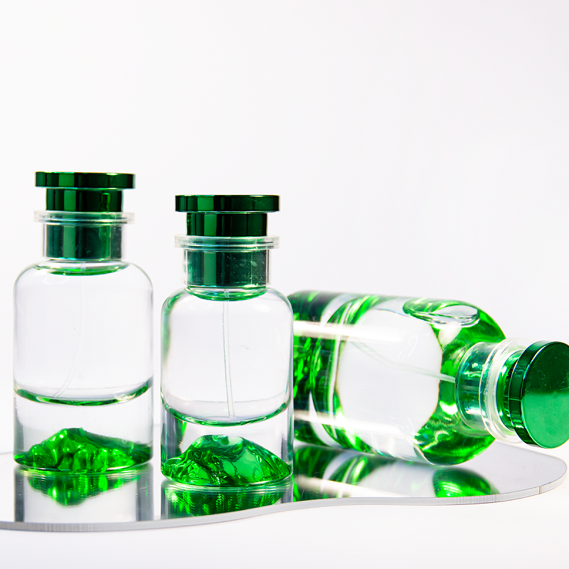 green perfume glass bottle (5)