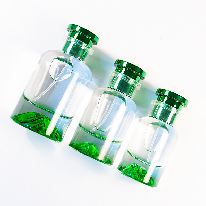 green perfume glass bottle (6)