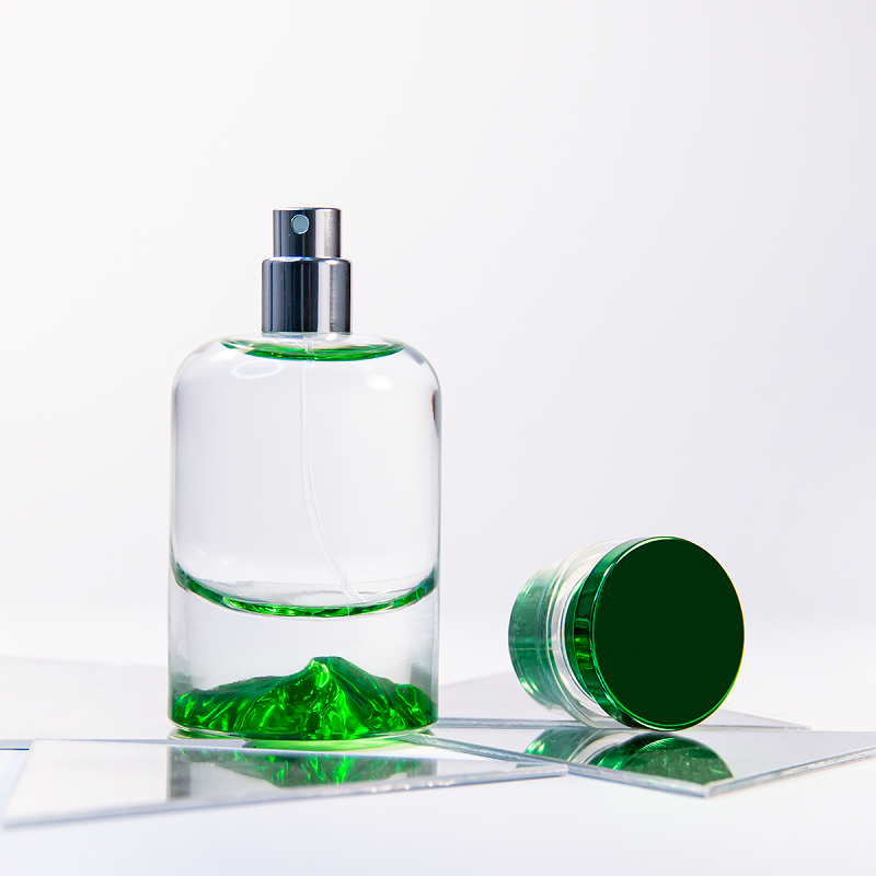 green perfume glass bottle (7)