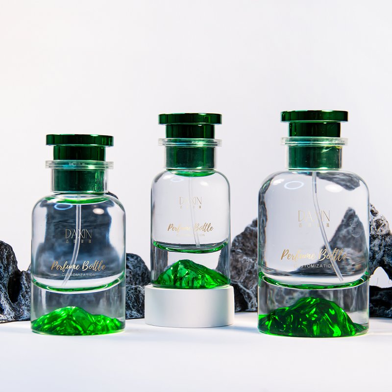 green perfume glass bottle (8)