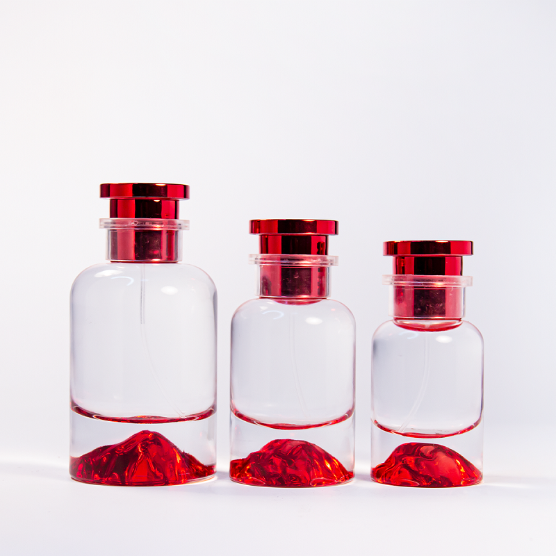 red perfume glass bottle (1)